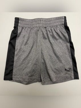 Puma Gray Athletic Shorts Kids Size 4T Gray Black Performance Activewear